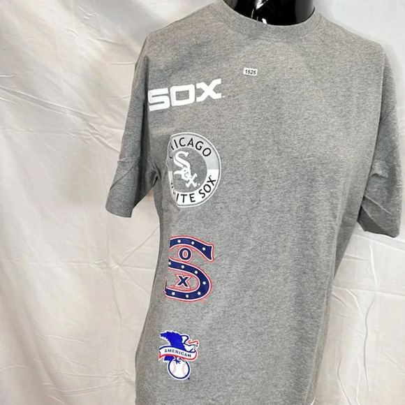 Mitchell & Ness City Collection SS Tee Chicago White Sox Gray Heather Size Large - Picture 2 of 12